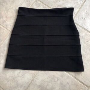 Black Skirt Womens Polyester Excellent Condition Size 8